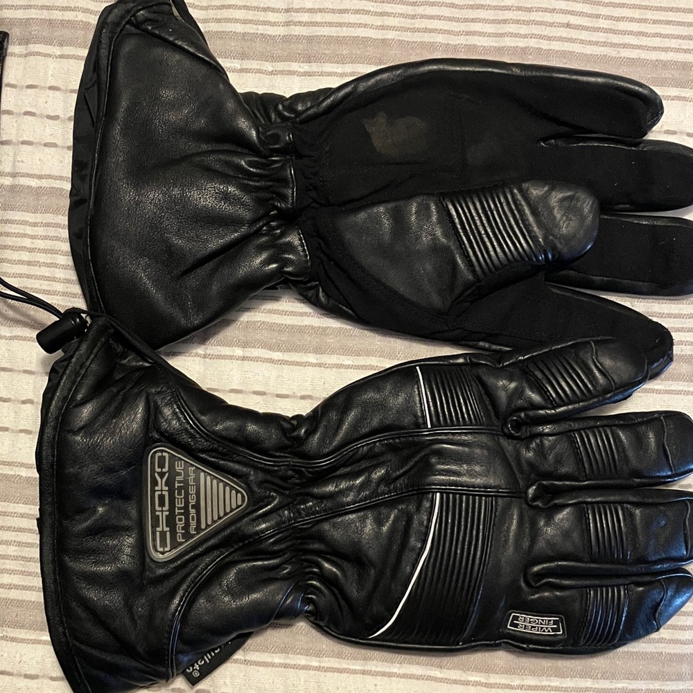 Choko Black Protective Men's Motorcycle Gloves